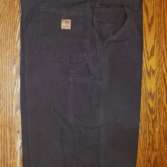 Men's Brown Work Pants - Picture 3 of 5